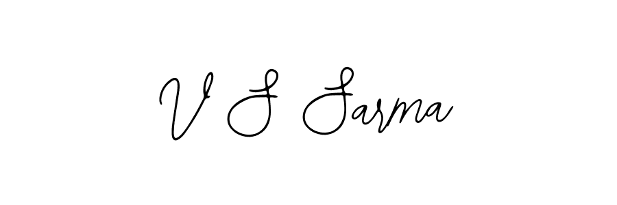 Create a beautiful signature design for name V S Sarma. With this signature (Bearetta-2O07w) fonts, you can make a handwritten signature for free. V S Sarma signature style 12 images and pictures png