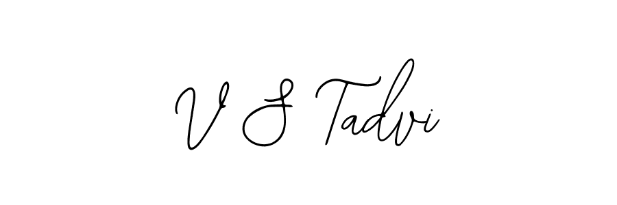 Make a beautiful signature design for name V S Tadvi. With this signature (Bearetta-2O07w) style, you can create a handwritten signature for free. V S Tadvi signature style 12 images and pictures png