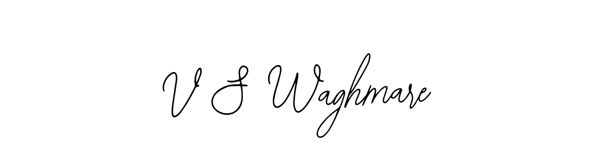 Use a signature maker to create a handwritten signature online. With this signature software, you can design (Bearetta-2O07w) your own signature for name V S Waghmare. V S Waghmare signature style 12 images and pictures png