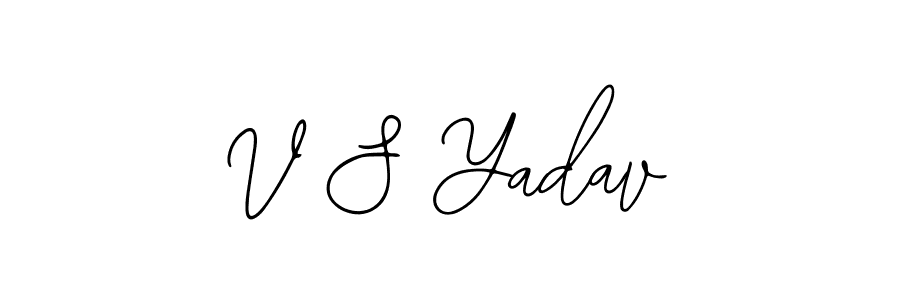 You should practise on your own different ways (Bearetta-2O07w) to write your name (V S Yadav) in signature. don't let someone else do it for you. V S Yadav signature style 12 images and pictures png