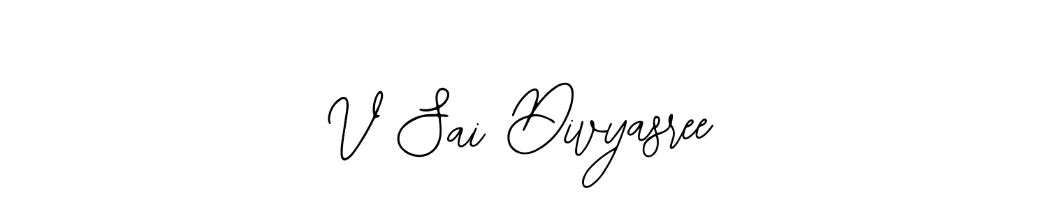 Also You can easily find your signature by using the search form. We will create V Sai Divyasree name handwritten signature images for you free of cost using Bearetta-2O07w sign style. V Sai Divyasree signature style 12 images and pictures png