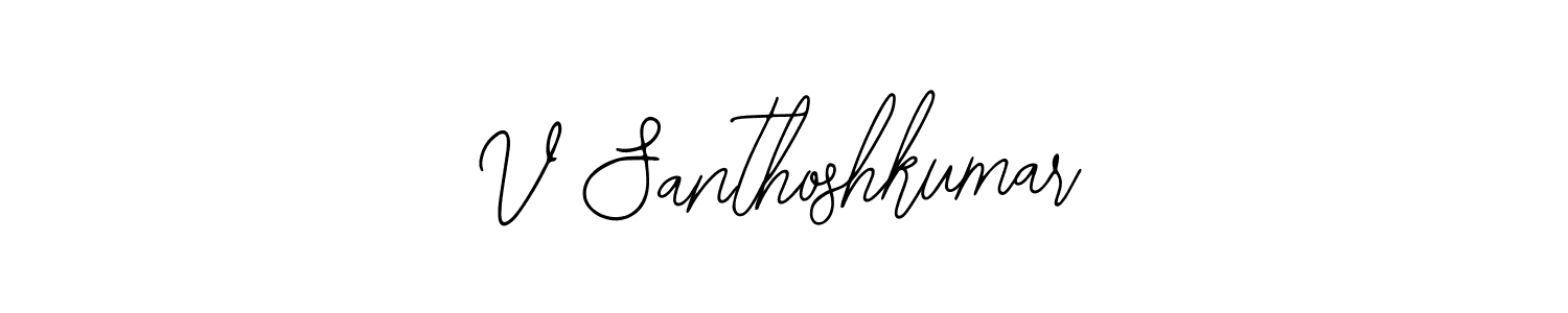 Make a short V Santhoshkumar signature style. Manage your documents anywhere anytime using Bearetta-2O07w. Create and add eSignatures, submit forms, share and send files easily. V Santhoshkumar signature style 12 images and pictures png