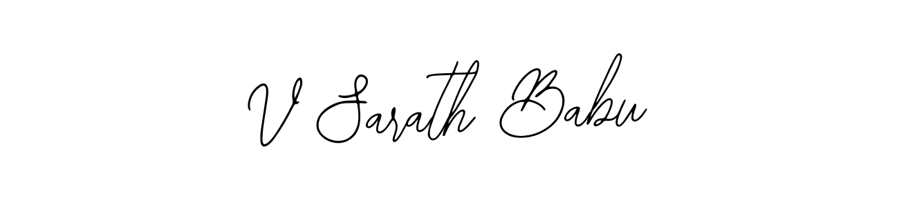 Make a beautiful signature design for name V Sarath Babu. With this signature (Bearetta-2O07w) style, you can create a handwritten signature for free. V Sarath Babu signature style 12 images and pictures png