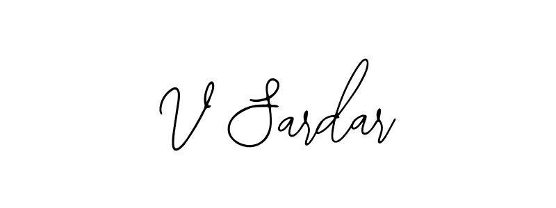 You should practise on your own different ways (Bearetta-2O07w) to write your name (V Sardar) in signature. don't let someone else do it for you. V Sardar signature style 12 images and pictures png