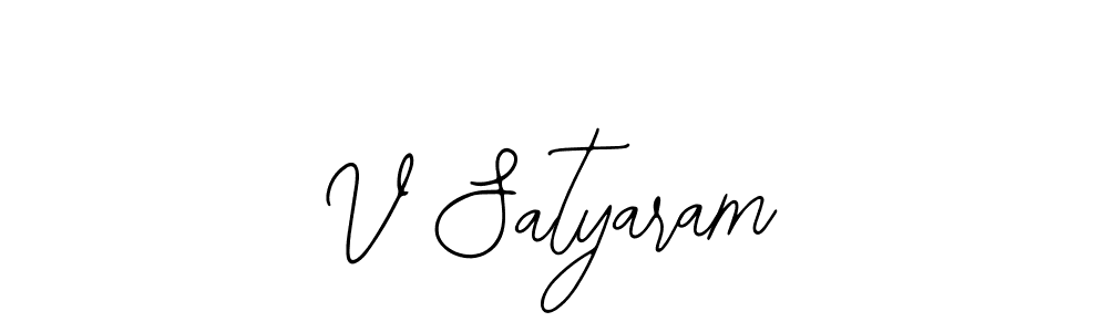 Also we have V Satyaram name is the best signature style. Create professional handwritten signature collection using Bearetta-2O07w autograph style. V Satyaram signature style 12 images and pictures png