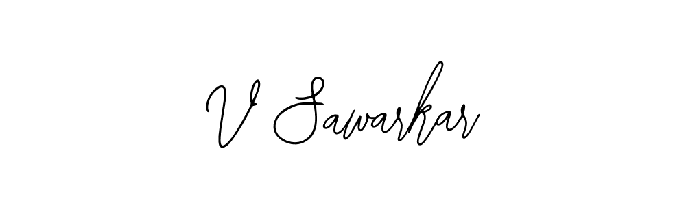 V Sawarkar stylish signature style. Best Handwritten Sign (Bearetta-2O07w) for my name. Handwritten Signature Collection Ideas for my name V Sawarkar. V Sawarkar signature style 12 images and pictures png