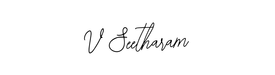 Also You can easily find your signature by using the search form. We will create V Seetharam name handwritten signature images for you free of cost using Bearetta-2O07w sign style. V Seetharam signature style 12 images and pictures png