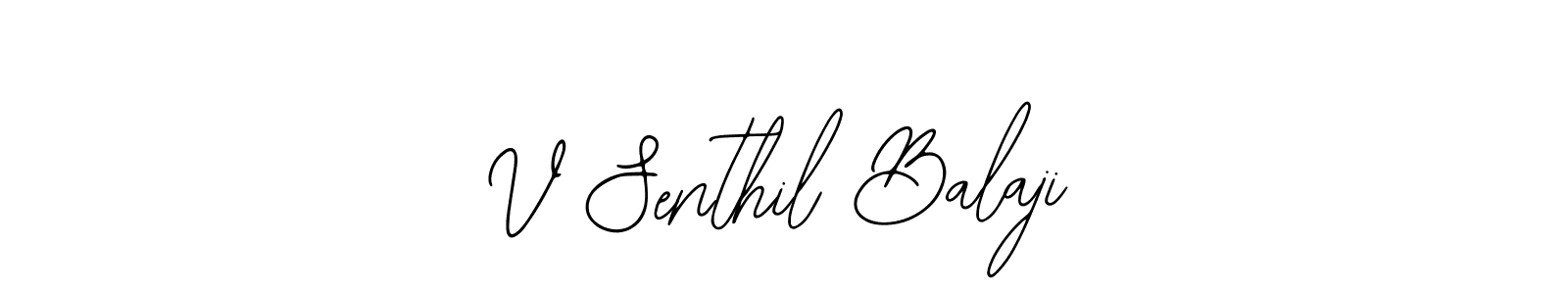 Also we have V Senthil Balaji name is the best signature style. Create professional handwritten signature collection using Bearetta-2O07w autograph style. V Senthil Balaji signature style 12 images and pictures png