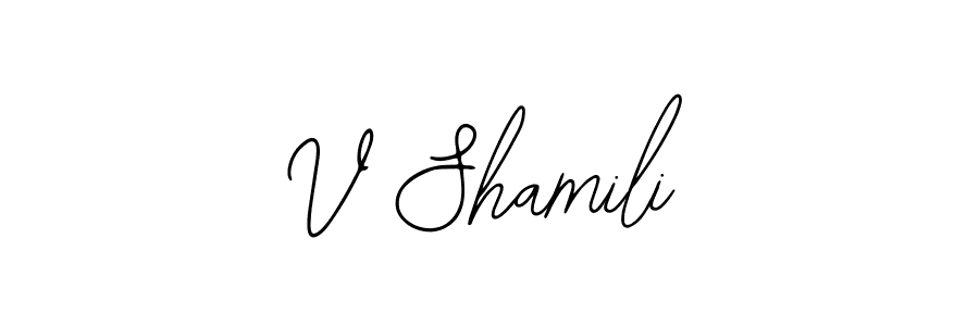 Make a beautiful signature design for name V Shamili. Use this online signature maker to create a handwritten signature for free. V Shamili signature style 12 images and pictures png