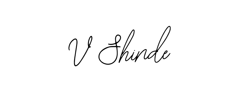 How to make V Shinde signature? Bearetta-2O07w is a professional autograph style. Create handwritten signature for V Shinde name. V Shinde signature style 12 images and pictures png