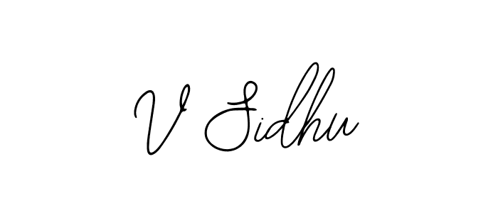 Similarly Bearetta-2O07w is the best handwritten signature design. Signature creator online .You can use it as an online autograph creator for name V Sidhu. V Sidhu signature style 12 images and pictures png