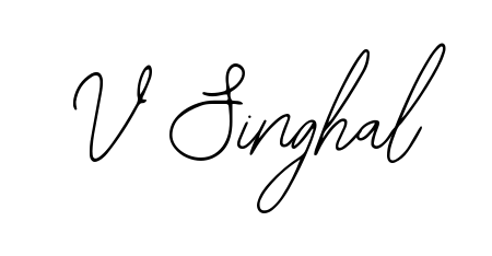 Upgrade your professional image with V Singhal signature created with Bearetta-2O07w font. Fast, free, and watermark-free download. V Singhal signature style 12 images and pictures png