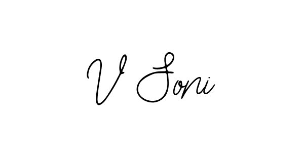 Here are the top 10 professional signature styles for the name V Soni. These are the best autograph styles you can use for your name. V Soni signature style 12 images and pictures png