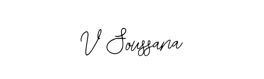 if you are searching for the best signature style for your name V Soussana. so please give up your signature search. here we have designed multiple signature styles  using Bearetta-2O07w. V Soussana signature style 12 images and pictures png