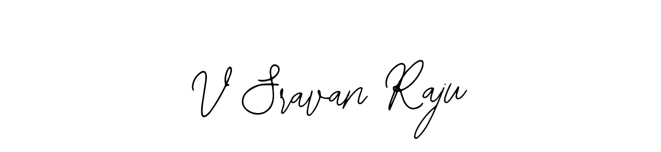 Design your own signature with our free online signature maker. With this signature software, you can create a handwritten (Bearetta-2O07w) signature for name V Sravan Raju. V Sravan Raju signature style 12 images and pictures png