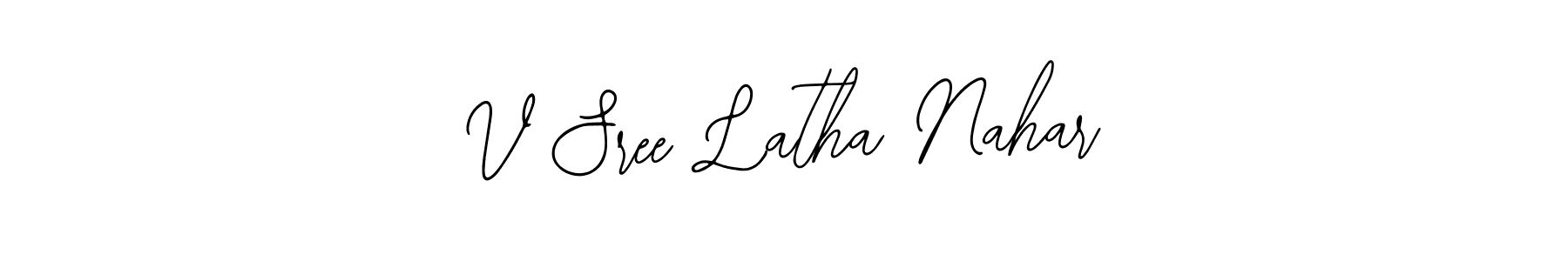 Check out images of Autograph of V Sree Latha Nahar name. Actor V Sree Latha Nahar Signature Style. Bearetta-2O07w is a professional sign style online. V Sree Latha Nahar signature style 12 images and pictures png