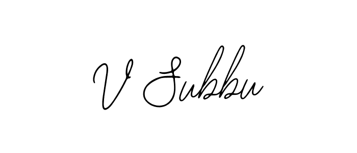 You should practise on your own different ways (Bearetta-2O07w) to write your name (V Subbu) in signature. don't let someone else do it for you. V Subbu signature style 12 images and pictures png