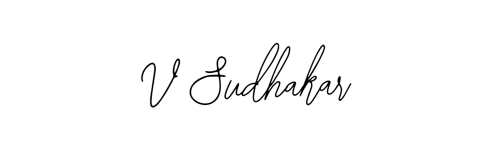 This is the best signature style for the V Sudhakar name. Also you like these signature font (Bearetta-2O07w). Mix name signature. V Sudhakar signature style 12 images and pictures png