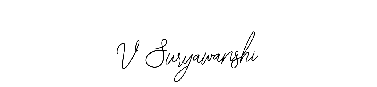 How to Draw V Suryawanshi signature style? Bearetta-2O07w is a latest design signature styles for name V Suryawanshi. V Suryawanshi signature style 12 images and pictures png