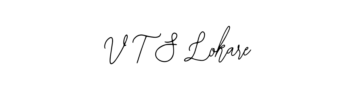 Use a signature maker to create a handwritten signature online. With this signature software, you can design (Bearetta-2O07w) your own signature for name V T S Lokare. V T S Lokare signature style 12 images and pictures png