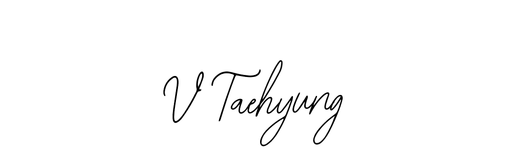 Use a signature maker to create a handwritten signature online. With this signature software, you can design (Bearetta-2O07w) your own signature for name V Taehyung. V Taehyung signature style 12 images and pictures png