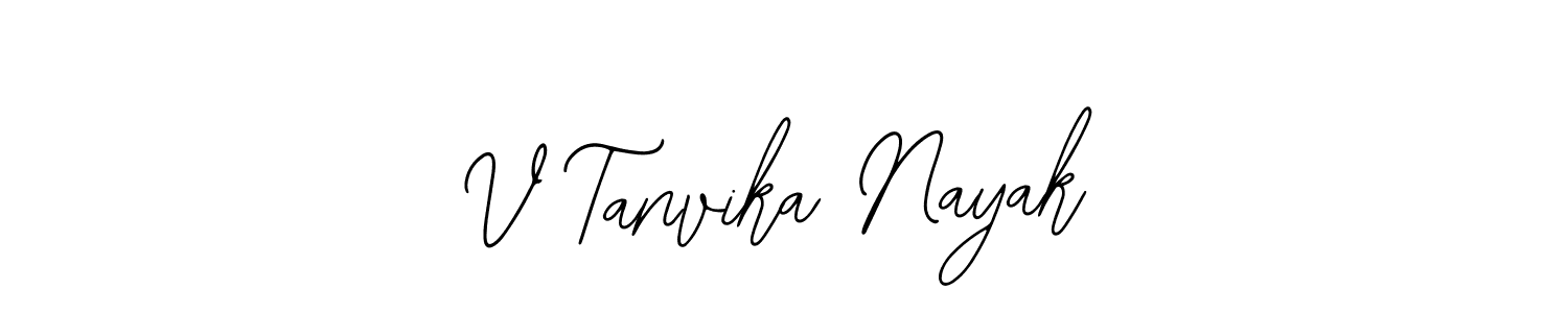 How to make V Tanvika Nayak signature? Bearetta-2O07w is a professional autograph style. Create handwritten signature for V Tanvika Nayak name. V Tanvika Nayak signature style 12 images and pictures png