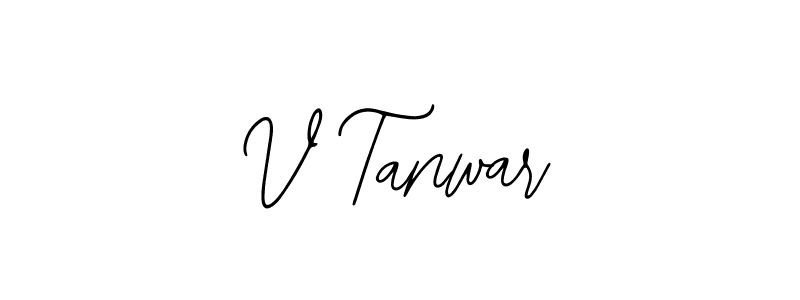 Also You can easily find your signature by using the search form. We will create V Tanwar name handwritten signature images for you free of cost using Bearetta-2O07w sign style. V Tanwar signature style 12 images and pictures png