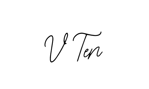 How to Draw V Ten signature style? Bearetta-2O07w is a latest design signature styles for name V Ten. V Ten signature style 12 images and pictures png