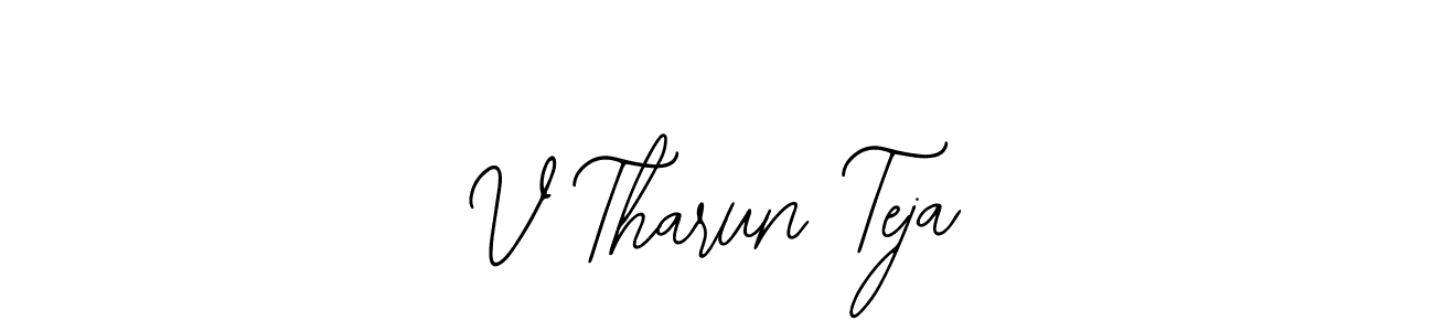 Similarly Bearetta-2O07w is the best handwritten signature design. Signature creator online .You can use it as an online autograph creator for name V Tharun Teja. V Tharun Teja signature style 12 images and pictures png