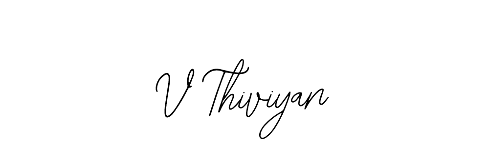 Also we have V Thiviyan name is the best signature style. Create professional handwritten signature collection using Bearetta-2O07w autograph style. V Thiviyan signature style 12 images and pictures png