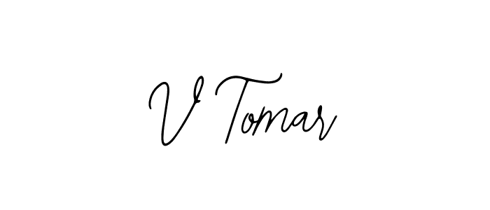 V Tomar stylish signature style. Best Handwritten Sign (Bearetta-2O07w) for my name. Handwritten Signature Collection Ideas for my name V Tomar. V Tomar signature style 12 images and pictures png