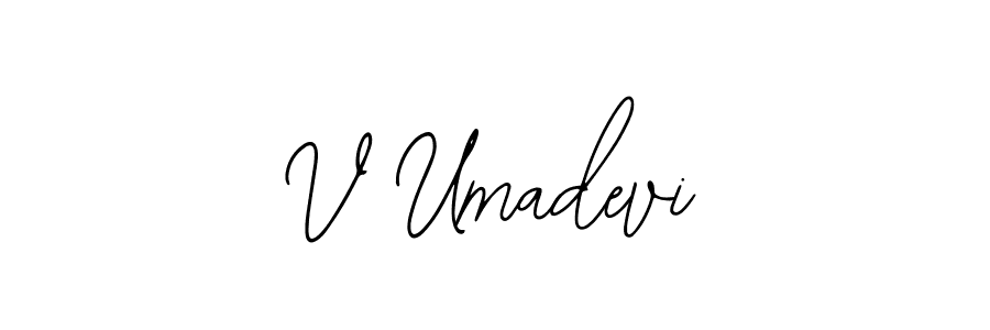 V Umadevi stylish signature style. Best Handwritten Sign (Bearetta-2O07w) for my name. Handwritten Signature Collection Ideas for my name V Umadevi. V Umadevi signature style 12 images and pictures png