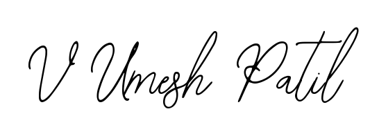 The Bearetta-2O07w handwriting style adds charm and authenticity to name V Umesh Patil. A wonderful choice for personal thank-you notes. V Umesh Patil signature style 12 images and pictures png