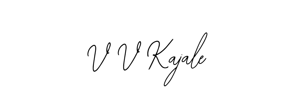 Design your own signature with our free online signature maker. With this signature software, you can create a handwritten (Bearetta-2O07w) signature for name V V Kajale. V V Kajale signature style 12 images and pictures png