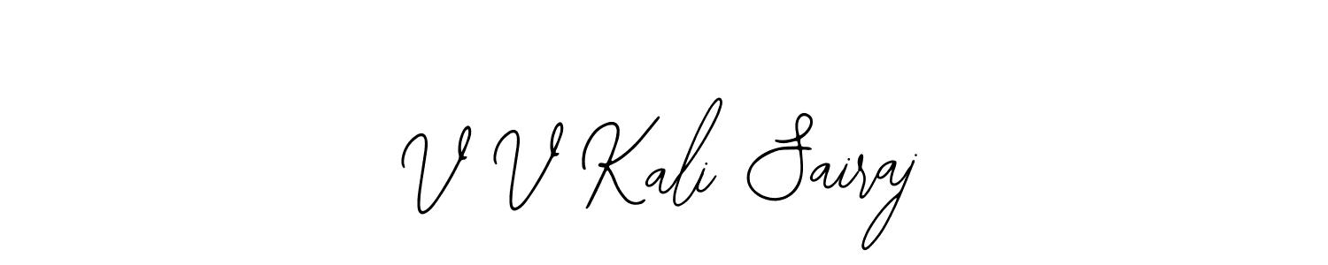 if you are searching for the best signature style for your name V V Kali Sairaj. so please give up your signature search. here we have designed multiple signature styles  using Bearetta-2O07w. V V Kali Sairaj signature style 12 images and pictures png