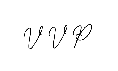 Design your own signature with our free online signature maker. With this signature software, you can create a handwritten (Bearetta-2O07w) signature for name V V P. V V P signature style 12 images and pictures png