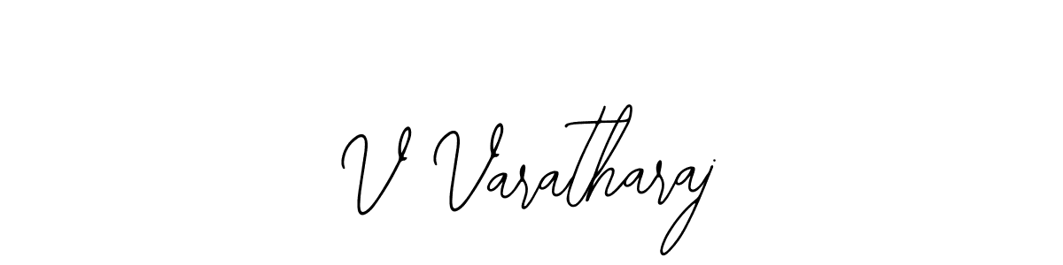 Use a signature maker to create a handwritten signature online. With this signature software, you can design (Bearetta-2O07w) your own signature for name V Varatharaj. V Varatharaj signature style 12 images and pictures png