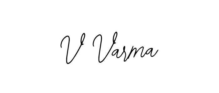 Similarly Bearetta-2O07w is the best handwritten signature design. Signature creator online .You can use it as an online autograph creator for name V Varma. V Varma signature style 12 images and pictures png