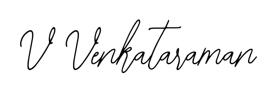 Looking for an artistic signature for V Venkataraman? The Bearetta-2O07w calligraphy style gives a sophisticated flow suitable for business cards and emails. V Venkataraman signature style 12 images and pictures png