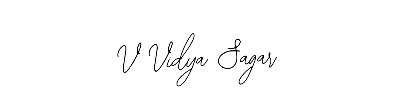 Design your own signature with our free online signature maker. With this signature software, you can create a handwritten (Bearetta-2O07w) signature for name V Vidya Sagar. V Vidya Sagar signature style 12 images and pictures png