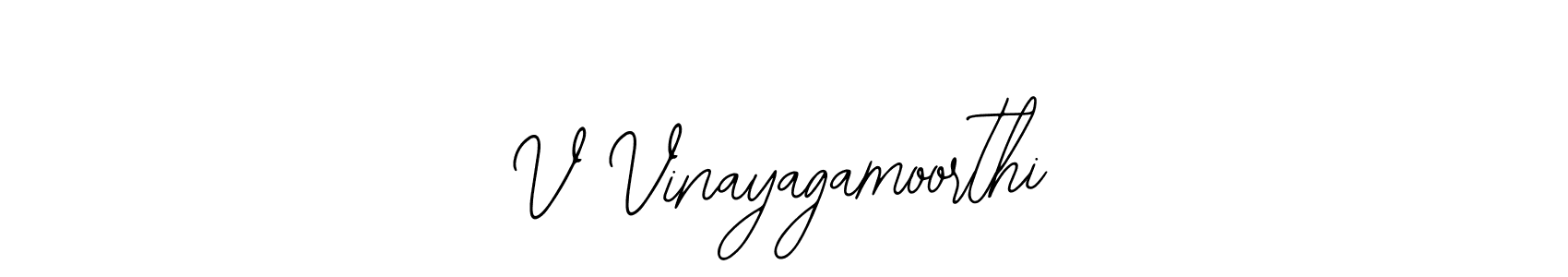 Create a beautiful signature design for name V Vinayagamoorthi. With this signature (Bearetta-2O07w) fonts, you can make a handwritten signature for free. V Vinayagamoorthi signature style 12 images and pictures png