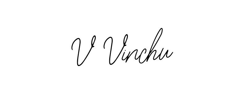 V Vinchu stylish signature style. Best Handwritten Sign (Bearetta-2O07w) for my name. Handwritten Signature Collection Ideas for my name V Vinchu. V Vinchu signature style 12 images and pictures png