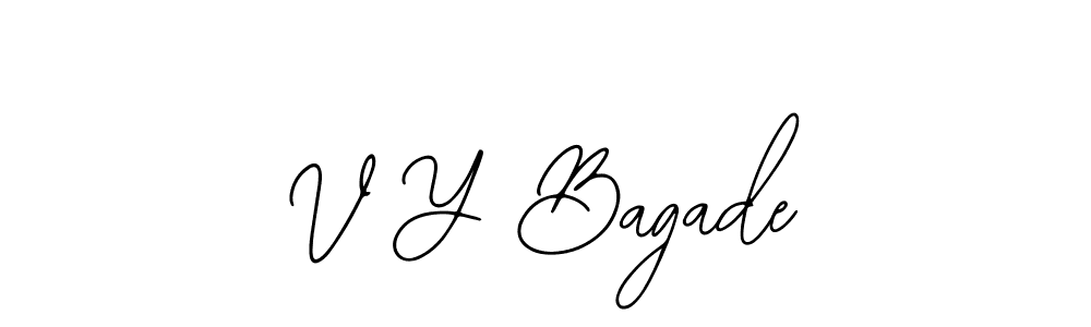 You can use this online signature creator to create a handwritten signature for the name V Y Bagade. This is the best online autograph maker. V Y Bagade signature style 12 images and pictures png