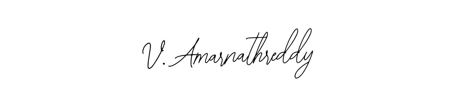 Design your own signature with our free online signature maker. With this signature software, you can create a handwritten (Bearetta-2O07w) signature for name V. Amarnathreddy. V. Amarnathreddy signature style 12 images and pictures png