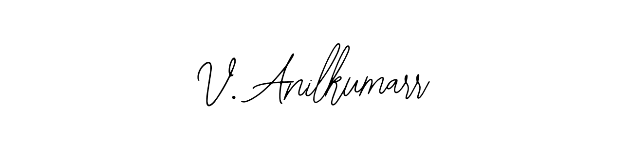 Use a signature maker to create a handwritten signature online. With this signature software, you can design (Bearetta-2O07w) your own signature for name V. Anilkumarr. V. Anilkumarr signature style 12 images and pictures png