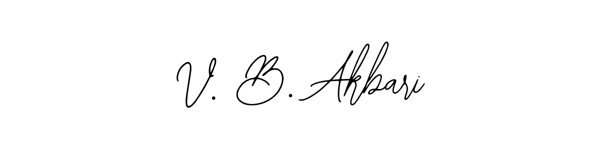 This is the best signature style for the V. B. Akbari name. Also you like these signature font (Bearetta-2O07w). Mix name signature. V. B. Akbari signature style 12 images and pictures png