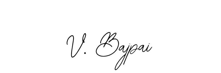 V. Bajpai stylish signature style. Best Handwritten Sign (Bearetta-2O07w) for my name. Handwritten Signature Collection Ideas for my name V. Bajpai. V. Bajpai signature style 12 images and pictures png