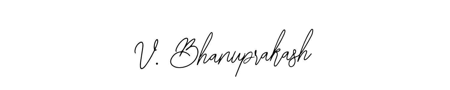 Create a beautiful signature design for name V. Bhanuprakash. With this signature (Bearetta-2O07w) fonts, you can make a handwritten signature for free. V. Bhanuprakash signature style 12 images and pictures png