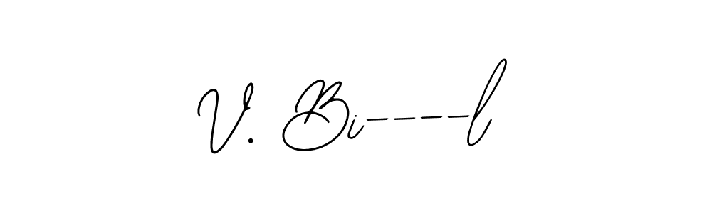 How to Draw V. Bi----l signature style? Bearetta-2O07w is a latest design signature styles for name V. Bi----l. V. Bi----l signature style 12 images and pictures png