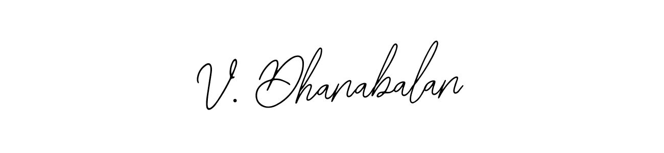 Similarly Bearetta-2O07w is the best handwritten signature design. Signature creator online .You can use it as an online autograph creator for name V. Dhanabalan. V. Dhanabalan signature style 12 images and pictures png